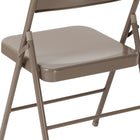 Flash Furniture - Chaise pliante en métal de série Hercules, beige, paq./4 (4BDF002BGE)-Cadre en acier de calibre 18