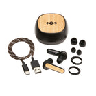 House of Marley EM-DE021-SB Écouteurs ANC True Wireless Redemption, Noir-Les haut-parleurs de 8,6 mm x 2 offrent un son riche pour que vous puissiez profiter de chaque instant de votre musique préférée