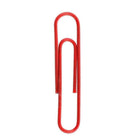 JAM Paper – Trombones géants, rouge, 6 paquets de 75, total de 450 (2183754g)-Métal