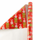JAM Paper -  Large Gift Wrap - Papier d'emballage de Noël - 40 pieds carrés - Ho-Ho-Holographic - Rouleau vendu à l'unité-Taille : 40 pieds carrés