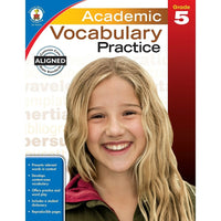Livre numérique : Carson Dellosa - Academic Vocabulary Practice, 104810-EB, 5e année-Vous recevrez deux courriels : le premier confirmant la totalité de votre commande et le second comportant un lien de téléchargement. Vous pourrez utiliser le lien de téléchargement immédiatement ou plus tard, comme vous le voulez.