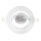 AWL - Panneau rond lumineux DEL 4", 110 à 277 V, 10W, gimbal, 3000K-4000K-5000K 3-in-1, intensité réglable, paquet de 2-750 Lumen