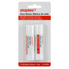 Staples - Bâtons de colle lavable - 9g - Paquet de 2-Bâtons de colle pour l'école et les travaux manuels