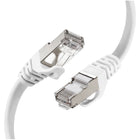 Speedex - Câble blinde Internet haut debit 40 Gigabit Ethernet Cat 8 de - longueur de 5 pi - Blanche-Câble Ethernet Haut Debit Pour Reseaux