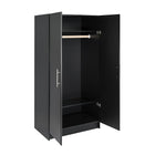 Prepac – Placard étroit de 32 po, Elite, noir (BEB-3264)-1 tablette fixe et 1 tringle
