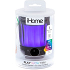 iHome - Haut-parleur Bluetooth à changement de couleur rechargeable iHome iBT810BC PLAYGLOW MINI - Noir-3.51 x 3.51 x 4.93