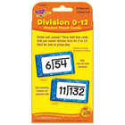 Trend Enterprises Pocket Flash Cards, Division 0 - 12, 504 Pack-Cartes durables et non transparentes avec des coins arrondis à tri rapide. Idéal pour l'école, la maison, les voyages.
