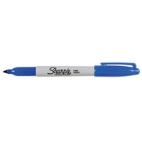 Sharpie - Marqueurs permanents - pointe fine - bleu - paquet de 12-Le leader en termes de marqueur indélébile