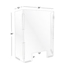 Eddie's Hang-Up Display Ltd, Écran de protection des caissiers - Acrylique Transparent-Acrylique transparent
