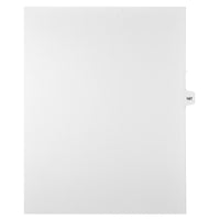 Markmaker - Intercalaires imprimes Legal, Blanc, 1/15th coupe, format lettre, sans trous, 25 tabs/PQT, 5 PQT/Boite, Numero 187-Intercalaires imprimes Legal