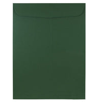 JAM Paper Enveloppes à ouverture au sommet pour catalogue, 9 x 12 po, vert foncé, 100/paquet (31287529f)-9 x 12 po
