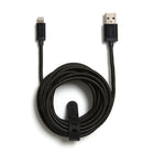 NXT Technologies - Câble tresse Lightning à USB, 10 pi, noir-Lightning à USB-A