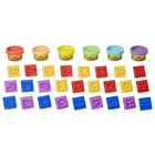 Play-Doh - Ensemble de tampons lettres Fundamentals-À découvrir les lettres pour le préscolaire à l'aide des outils Play-Doh et de la pâte Play-Doh à la fois colorée et malléable
