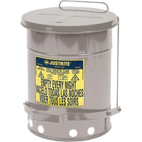 JustriteMD – Poubelles à déchets huileux, 6 gal, 11 7/8 x 15 7/8 po, acier inoxydable-Les poubelles à déchets huileux conformes aux normes de l’OSHA sont essentielles lorsque des chiffons imbibés de solvants et des chiffons d’essuyage sont utilisés