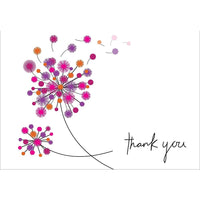 Millbrook Studios – Cartes de souhaits et enveloppes, Thank You, 5 3/8 x 7 3/4 po, 18/paquet (06803)-Imprimé sur du papier cartonné non couché