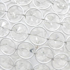 Lampe de table Elegant Designs à paillettes boule de cristal de 10 pouces, blanche-Finition blanche