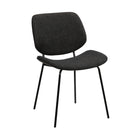 Armen Living - Quest Chaise d’accent de Salle à Manger - Charbon-Chaise de salle à manger