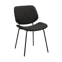 Armen Living - Quest Chaise d’accent de Salle à Manger - Charbon-Chaise de salle à manger