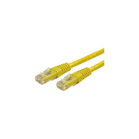 StarTech  Câble de raccordement moulé C6PATCH3YL, catégorie 6, 3 pi, jaune-Doté d’un connecteur mâle RJ-45 aux deux extrémités pour faciliter la connectivité