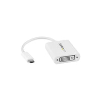 StarTech ® Adaptateur vidéo USB type C vers DVI, blanc (CDP2DVIW)-Branchement sans souci grâce au connecteur USB-C réversible