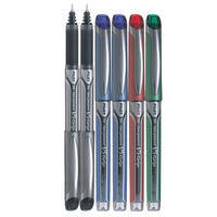 Pilot - Stylos à bille roulante Hi-Tecpoint Grip V5 – couleurs variées – paquet de 6-La prise caoutchoutée permet un contrôle d'écriture en tout confort  