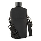 Bugatti - x EDITION22 Sac à bandouliere, Nylon recycle hydrofuge, Noir-Porte-bouteille non genre, fait en nylon recycle hydrofuge de qualite superieure