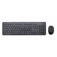 Basic Tech - Clavier à disposition en français et souris sans fil noirs-La connectivité sans fil pratique de 2,4 GHz est rapide et fiable