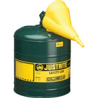 JustriteMD – Bidon de sécurité avec entonnoir de type 1, 5 gal, 11 3/4 x 16 7/8 po, bleu-Les bidons de sécurité de type I sont conçus avec un seul bec pour remplir et verser toutes sortes de liquides inflammables