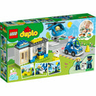 LEGO DUPLO - Le poste de police et l'hélicoptère de secours Jeu de construction - 40 pièces-Développer les compétences avec la police - En jouant à des histoires policières imaginatives, les enfants développent leur motricité fine et renforcent leur conscience sociale et émotionnelle