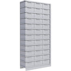 Metalware – Étagère sans boulons RK276, 13 tablettes, 36 x 12 x 76 po, gris pâle-Système de tablettes réglables offrant un espace de rangement solide, mais économique qui convient à vos besoins