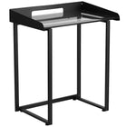 Flash Furniture – Bureau contemporain à structure noire et à verre trempé transparent (NANYLCD1233)-Style contemporain