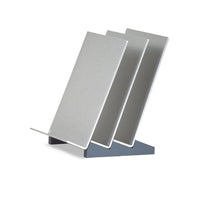 Urbann Classeur vertical Waves - Aluminium, gris-3 sections verticales