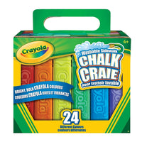 Crayola - Craie de trottoir - Couleurs variées - 24 bâtons-Comprend 24 craies pour trottoir