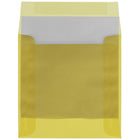 JAM Paper Enveloppes carrées translucides, jaune primaire, 6 x 6 po, 250/paquet-Poids du papier : 30 lb