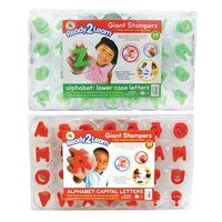 Center Enterprises - Étampe géante Ready2learn, lettres alpha-Les timbres ont aussi une flèche directionnelle pour un alignement parfait