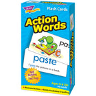 TREND enterprises, Inc., Ensemble de cartes éclair, Mots d'action, 96 cartes-Mot cible avec illustration sur la carte, mot utilisé dans une phrase au verso de la carte