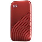 Western Digital - Disque SSD externe My Passport 2 To USB 3.2 - Rouge-Interface USB Type-C : Muni de la technologie USB 3.2 Gen2, il offre aux appareils une connexion facile à utiliser. Le disque SSD My Passport comprend un câble USB Type-C et un adaptateur USB Type-A pour fonctionner avec les systèmes hérités. Alimenté par USB