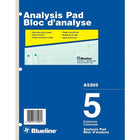 Blueline Tablette d'analyse A5205, 5 colonnes-A5205 - 5 colonnes