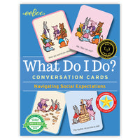 eeBoo Qu’est-ce que je fais ? Cartes de conversation/Navigation des attentes sociales-5 ans et plus