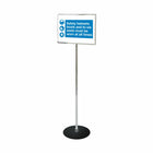 FuTECH - Porte-affiche à cadre chromé de - 16 l x 12 H po - Chrome-Métal