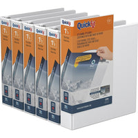 QuickFit Reliure à anneaux View QuickFit MD 1,5 po AD-Blanc-3 Reliure À Anneaux