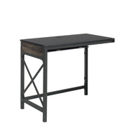 Sauder - La Collection Foundry Road Retour de Bureau - 36 po l - Finition Carbon Oak-Retour de Bureau