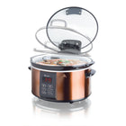 Mijoteuse programmable Euro Cuisine SCX6 avec réglage de maintien au chaud - Cuivre-Idéal pour toutes vos recettes préférées à la mijoteuse avec réglages de chaleur préprogrammés et fonction de garder au chaud.