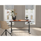 Koble - Bureau intelligent JUNO pour maison intelligente, noyer / noir-Chargement sans fil sur le dessus du bureau