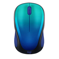 Logitech - Souris sans fil édition limitée Design Collection - Blue Aurora-Prises en caoutchouc confortables