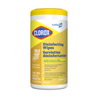 Lingettes désinfectantes et nettoyantes Commercial Solutions de Clorox – Parfum citron – Paquet de 75-Lingettes désinfectantes : la texture épaisse des lingettes permet de nettoyer et de désinfecter rapidement et facilement