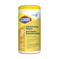 Lingettes désinfectantes et nettoyantes Commercial Solutions de Clorox – Parfum citron – Paquet de 75-Lingettes désinfectantes : la texture épaisse des lingettes permet de nettoyer et de désinfecter rapidement et facilement