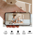 ShoppingAll - Lampe de Bureau LED Multi-Fonctionnelle avec Chargeur Sans Fil Qi - Blanc-3 modes d'éclairage (Lumière Froide, Lumière Chaude, Lumière Naturelle ), 5 réglages dimmables