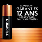 Piles alcalines AA 9 V Coppetop de Duracell, paquet de 12-MARQUE DE PILES DE CONFIANCE NO 1 : Duracell est la marque de piles de confiance no 1 pour les moments importants