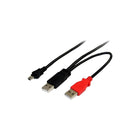 StarTechMD ® Câble USB A/Mini B mâle à mâle USB2HABMY6 de 6 pi-Interface USB 2.0 haute vitesse pour des vitesses de transfert allant jusqu’à 482 Mb/s